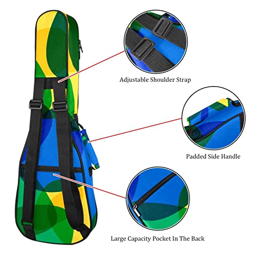 Housse pour ukulélé brésilien jaune et vert avec rembourrage en éponge de 10 mm d’épaisseur 53,3 cm avec sangles… - Les Beatles, Paul McCartney, John Lennon, RIngo Starr, George Harrison Housse pour ukulélé brésilien jaune et vert avec rembourrage en éponge de 10 mm d'épaisseur 53,3 cm avec sangles… – Image 4