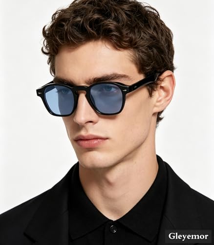 Image of Gleyemor Fashion Sunglasses for Men Women Tortoise Shell Sunglasses Trendy Unisex Style UV400 Protection Shades