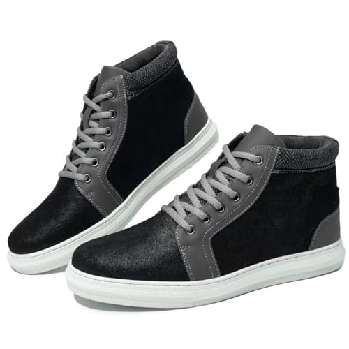 Image of Arkbird Casual Sneaker Boots, High-Top Sneakers Lace-up Leather Chukka Shoes for Men