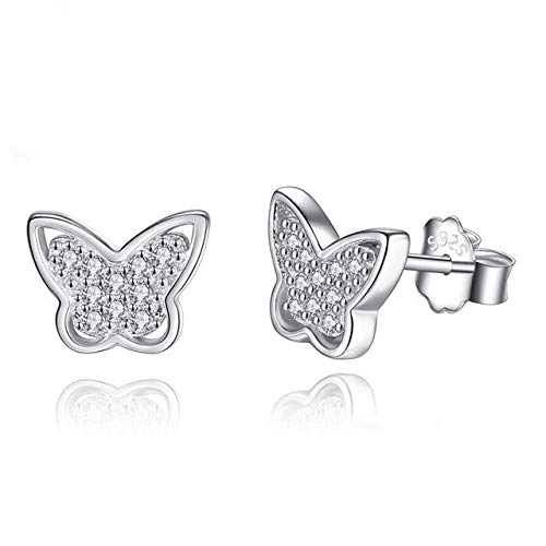 Bijoux de mariage papillon avec cristaux clairs pour mariée élégante