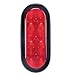 Blazer C561RTM LED 6-Inch Oval Stop, Tail, Turn Light with Grommet and Plug, Red