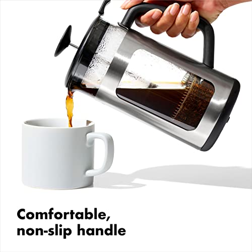 OXO Brew Edelstahl French Press Kaffeemaschine - 900 ml – Bild 6