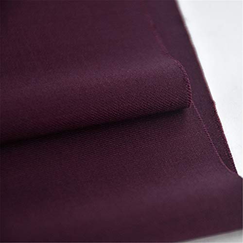SQINAA Couleur Pure De Costume Pure Couleur Pure Élégante Et Respirante Peut Être Transformée en Tissus De Bureau pour Un Usage Quotidien 150X50cm,Sauce Red (no Elasticity) Cover