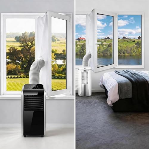 Juego de sellado de ventanas de aire acondicionado portátil Veng con cremallera para el hogar 5