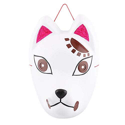 BeeUgy Anime Demon Slayer Kimetsu no Yaiba Máscara Cosplay Disfraz Ghost Blade Máscara Halloween Disfraces Accesorios para Adultos Niños