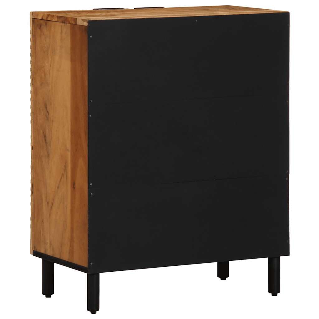 Buffet 60 x 33 x 75 cm en bois d'acacia massif