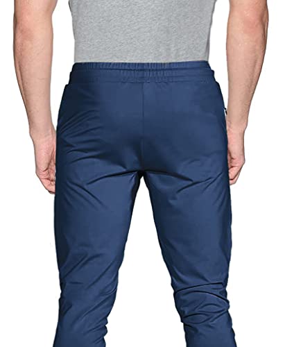 Image of AVOLT Dry Fit Track Pant for Men I Slim Fit Athleisure Running Gym Stretchable Track Pant (M, Airforce)