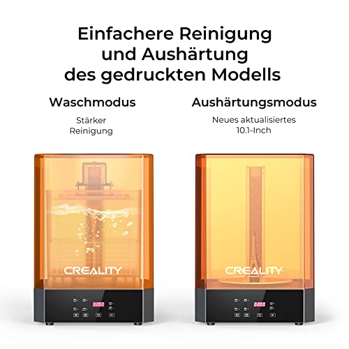 Creality UW-02 Wash and Cure Maschine, 10,1 Zoll Wasch- und Aushärtemaschine, Dual-Band UV Lampestreifen für Resin 3D Drucker, UV-Härtung Rotationsbox Behälter für LCD/DLP/SLA – Bild 7