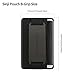 Sinjimoru Phone Grip Card Holder with Phone Stand, Secure Stick on Wallet for iPhone with Kicktand for Table. Sinji Pouch B-Grip Silicone Olive Grey