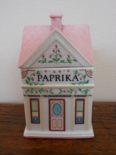 Lenox 'Spice Village' Porcelain Victorian House Spice Jar - Paprika