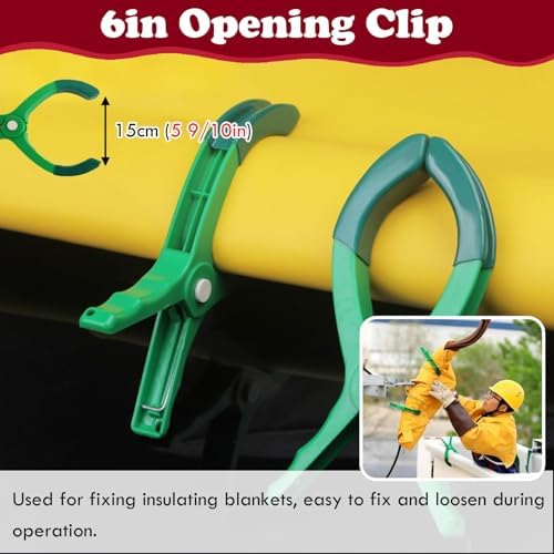 High Voltage Insulation Blanket for Electricians, 0.4kV to 10kV Power Maintenance Mat with 3 Clamps, Durable Resin Cover Cloth, Size 15.7x19.7 inches (40x50cm)