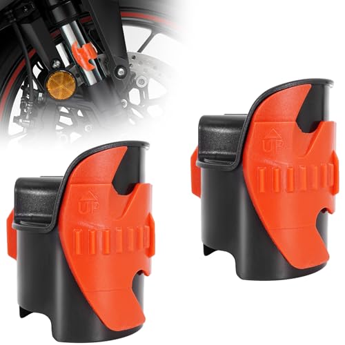 Image of RUTU Motorcycle Fork Seal Saver Cleaner Front Fork Seal Clean Tool Shock Repairing Absorber Tool 45mm-55mm 2pack Orange