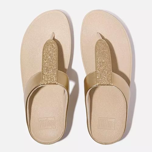 Image of FitFlop Women's FINO Glitterdust Metallic Toe Post Flip Flop Sandal