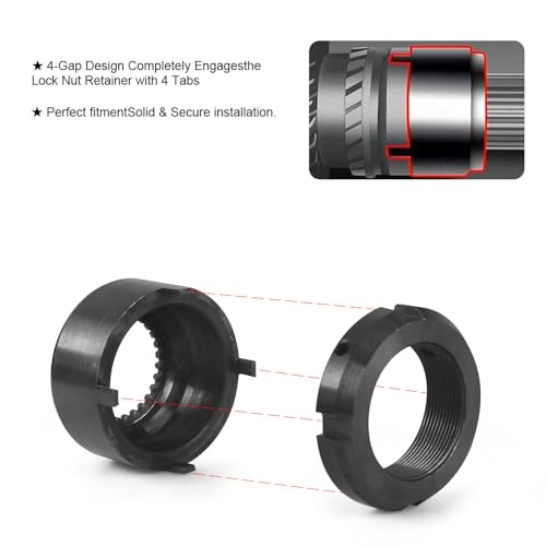 Image of Dyno Racing 8-Pack 1 /2 inch Drive Mainshaft 5th Gear Nut Wrench & 5th Gear Lock Nut Retainer Kit for Dodge Cummins NV4500 Transmission 1994-2004