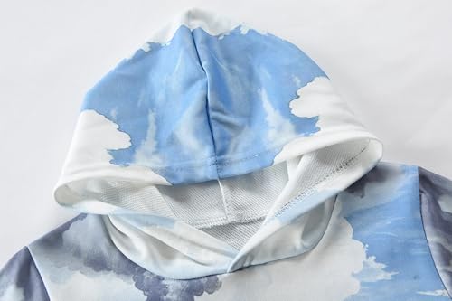 DDSOL Toddler Boy Hoodie Shirt Long Sleeve 3D Graphic Monster Truck Tops Active Sweatshirt 4-10 Years3