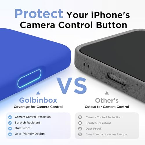 Image of GolbinBox Magnetic for iPhone 17 Case, Silicone Cover, Jewelry Blue