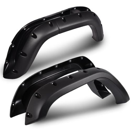 G-PLUS Fender Flares Fit Jeep Cherokee XJ 1984-2001 4-Door Sport Utility | Not Fit Models with Side SkirtsGround KitsTextured Riveted StyleRustproof & UV Resistant4PCS product thumbnail 2