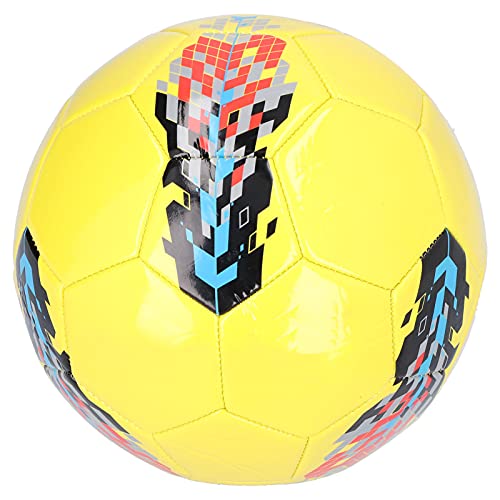 Balón de fútbol REGAIL tamaño 5 Cosido a máquina para Partidos o Juegos Juveniles en Interiores y Exteriores. Cuero sintético Resistente al Desgaste, Espuma de Grano de Carbono,