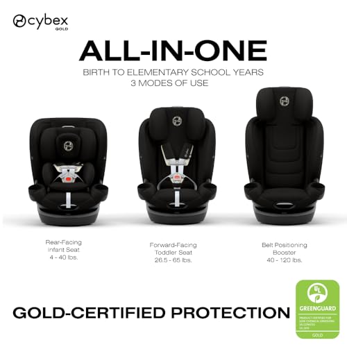 Image of Callisto G 360 Rotating All-in-One Convertible Car Seat - Moon Black