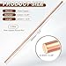 PATIKIL 2Pcs 99.99% Pure Copper Round Rod, 6.5mm / 0.26