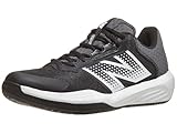 New Balance Men's 696 V6 Hard Court Tennis Shoe, Black/White, 12.5