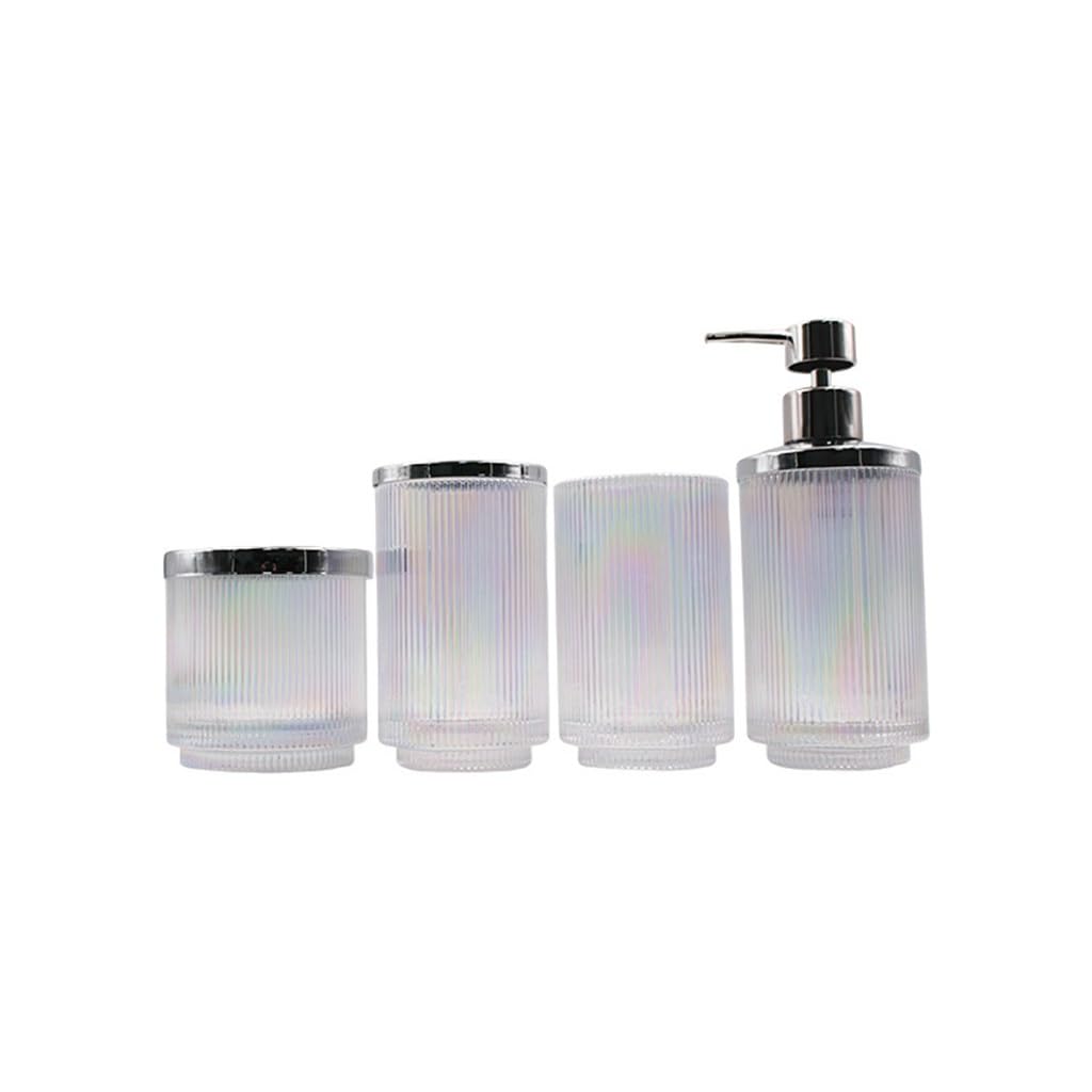 Ensemble de lavage de verre et fournitures de salle de bain 4 pièces maison
