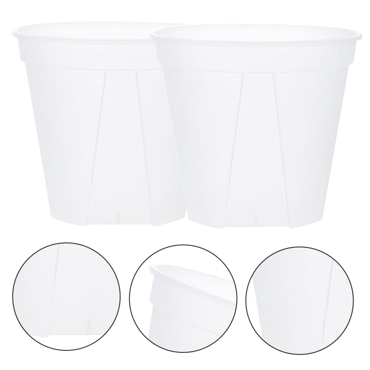 GALPADA Blumentopf 27cm aus Kunststoff Stabiles 2 Stück Orchideentöpfe mit Löchern für Outdoor Anbau und Belüftung Nicht Leicht Verformbar