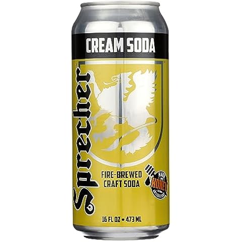 Sprecher Cream Soda, Kosher, Gluten Free, 16 Fluid Ounce (Pack of 12) Cover