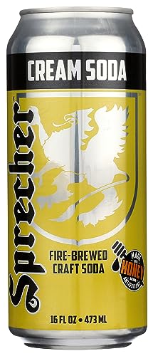 Sprecher Cream Soda, Kosher, Gluten Free, 16 Fluid Ounce (Pack of 12)