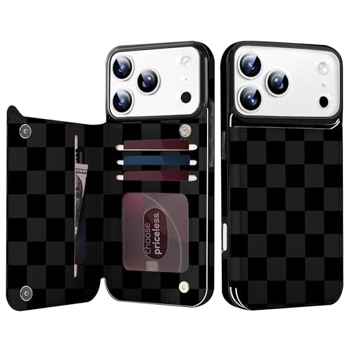 Étui en cuir synthétique pour iPhone 17 Pro Max protection élégante aimantée