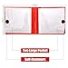 Pacific Mailer Auto Registration and Insurance Card Holder 2 Packs Car Document ID Holder Glove Box Organizer Car Accessories, Red