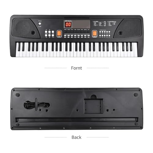 Électronique clavier Piano Orgue Électronique 61 Touches, Piano Électrique, Musique Numérique Noire, Clavier Électronique Avec Microphone - Les Beatles, Paul McCartney, John Lennon, RIngo Starr, George Harrison Électronique clavier Piano Orgue Électronique 61 Touches, Piano Électrique, Musique Numérique Noire, Clavier Électronique Avec Microphone – Image 4