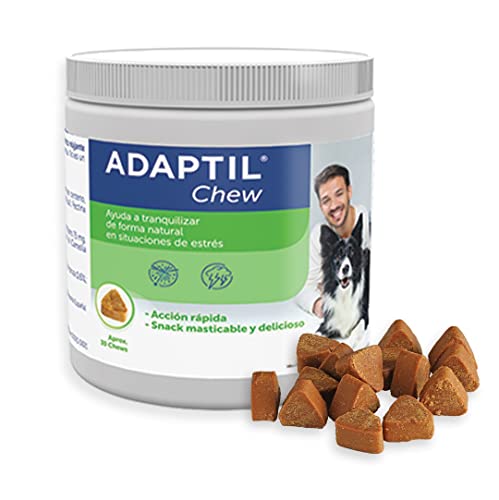ADAPTIL Chew - Una Manera Deliciosa y Natural de Ayudar a tu Perro a calmar su ansiedad - 30 uds Cover