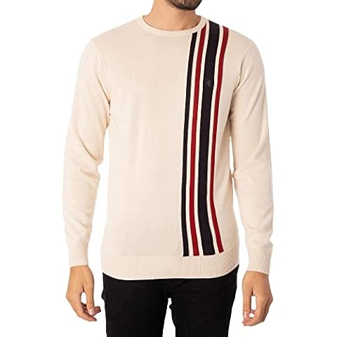 Gabicci Men's Dirk Crew Knit, Multicoloured, M Cover
