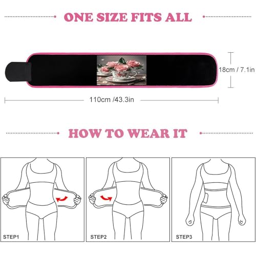 Faja Abdominal Estampada con Copas de Té y Rosas miniatura 2