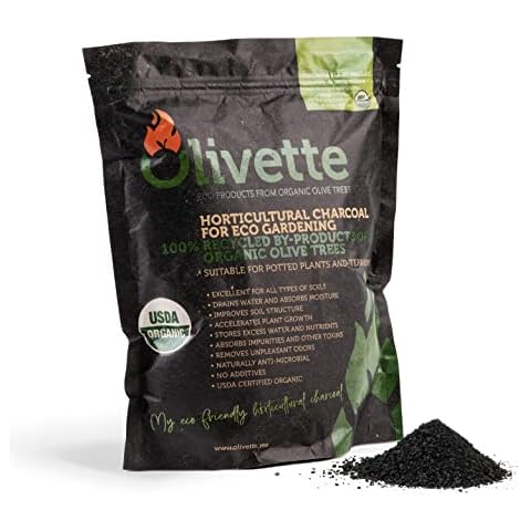 Olivette Horticultural Activated Charcoal for Plants by, Terrarium Horticulture Moisture Absorbers, Terrarium Supplies, USDA Organic Certified 1 Bag Cover