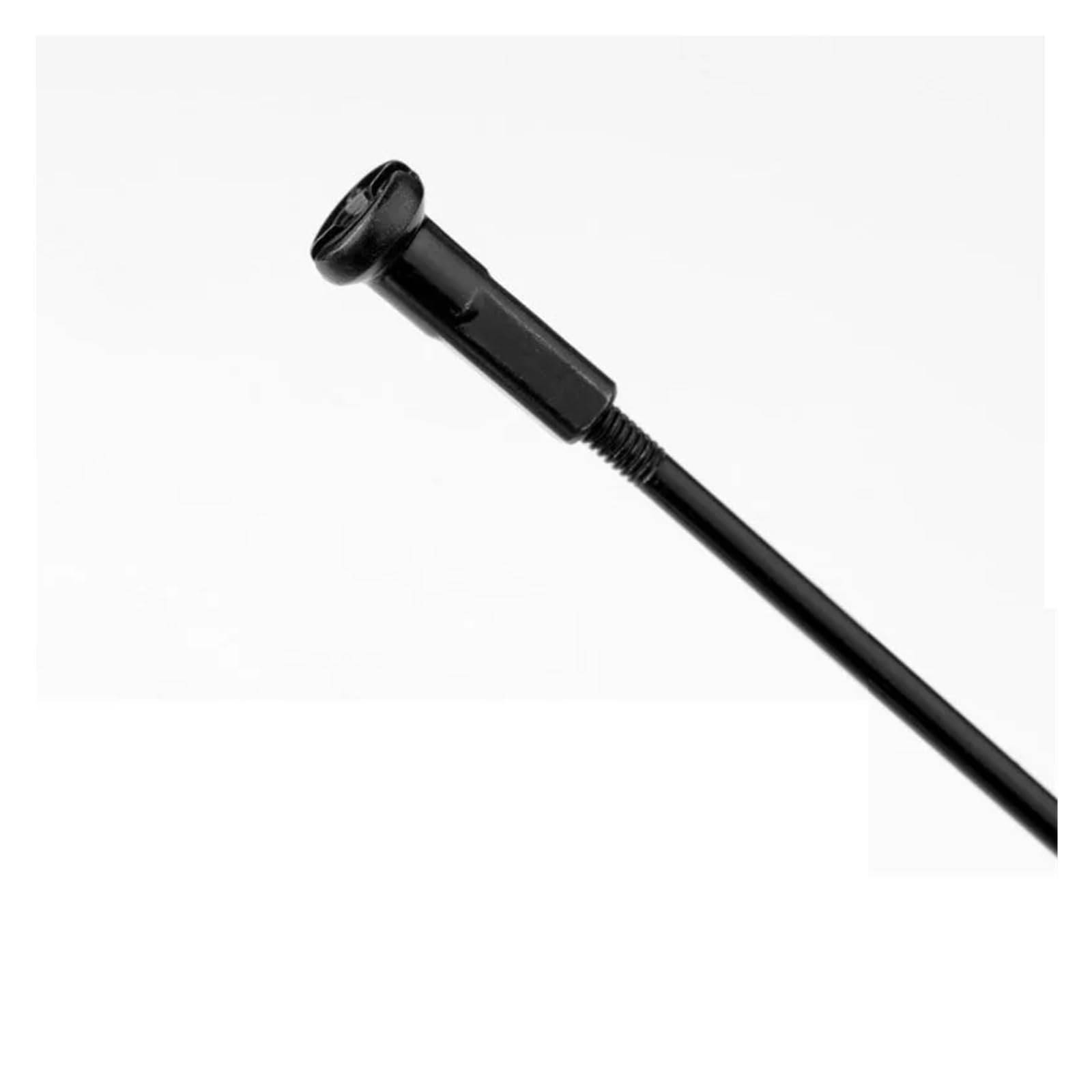 Radios Planos de Bicicleta Radios de Bicicleta 14G2.0mm Cabeza Recta de Acero Inoxidable Negro Recto Dibujado Alambre de Acero de Igual diámetro 28 Uds Piezas de Bicicleta(268mm)