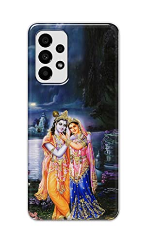 Image of Printed Hard Back Cover Case for Samsung Galaxy A73 5G Back Cover (Radha Krishna) -1803