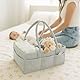 PUTSKA Nursery Storage Basket - Baby Nappy Caddy Organizer for Nappy Station, Newborn Essentials, Baby Shower Gifts and Registry Must-Haves for Boy or Girl