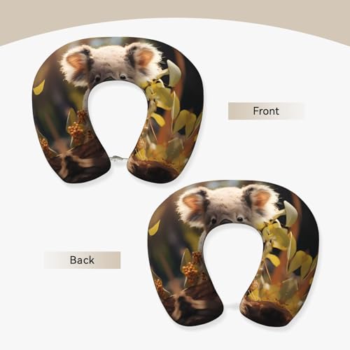 Almohada Viscoelástica de Viaje U-Shaped Negra miniatura 3