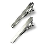 [ Vita Natur ] ヴィタ・ナトゥール ネクタイピン タイピン おしゃれ ブランド 【どんなネクタイにも合う真鍮製2本セット】 誕生日や父の日のプレゼントにも ビジネス スーツ 結婚式 喪服 礼服 冠婚葬祭 入学式 卒業式 二次会 パーティー [Vita Natur] （シルバーセット）