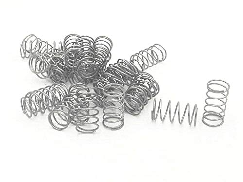 XJS Metal Compression Spring Silver Tone (0.8x11x21mm 40 Pcs)