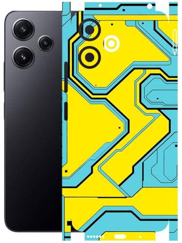 Image of AtOdds - Full Body Back Screen Guard Protector Film - Lamination Wrap Skin Sticker Compatible with Poco M6 PRO (5G) | Scratchproof Matte Finish (YellowLane)