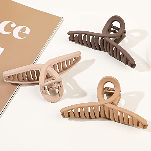 Claw Hair Clips For Women Thick Hair - Big Butterfly Claw Clips For Grils Long Hair Cute Jaw Clips For Curly Hair Strong Hold Durable Matte Hair Clamps #TOP3
