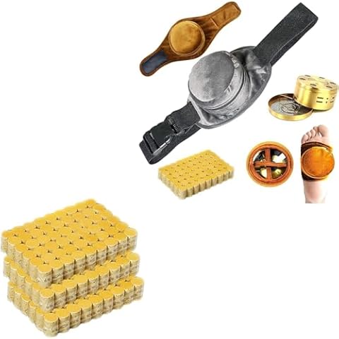 Homemelinda 60:1 10-Years Moxa Cones + Moxibustion Boxes Bags Kit + Copper Box + Chinese Acupoint Map Cover