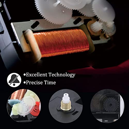 Titifeya Loud Bedside Alarm Clocks Non Ticking Battery Powered Silent Analogue Clock With Large Display Light Function Easy to Set Small Table Clock for Heavy Sleepers Bedroom Kitchen Office-Pink - Image 2