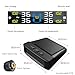 AOVSTOXIC RV Tire Pressure Monitoring System, 4-Wheel Real Time Wireless TPMS for Cars, SUVs & Light Trucks (0-6 BAR, 0-87 PSI, Solar/USB Charging) with 10 Tire Repair Rubber Nails ±0.1 BAR