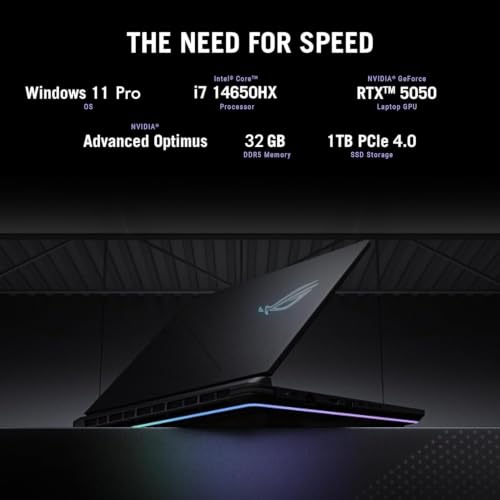 Image of ASUS ROG Strix G16 Gaming Laptop, Core i7-14650HX, 32GB DDR5 RAM, 1TB SSD