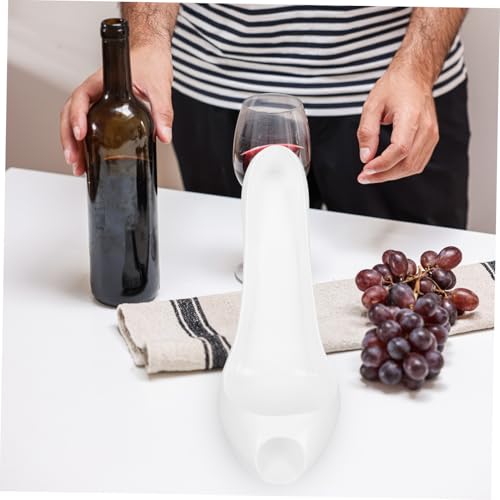 Support bouteille de vin talon haut résine : accessoire design pour bar et salon