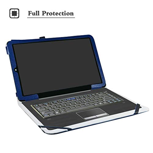 Mama Mouth For Rca Galileo Pro 11 Case,Pu Leather Folio 2-Folding Stand Cover For Rca 11 Delta Pro 11.6 Inch/Rca Galileo Pro 11 Rct6513W87Dk 11.5" 2-In-1 Tablet,Dark Blue #TOP2